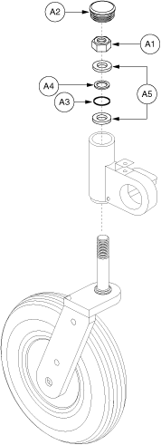 Jazzy 1122 - Articulating Beam / Wheels - Anti- Flutter Kit