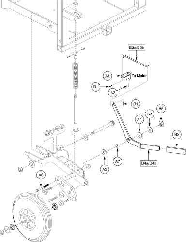 Jazzy 1122 - Freewheel Release Kits - Dual Front Levers