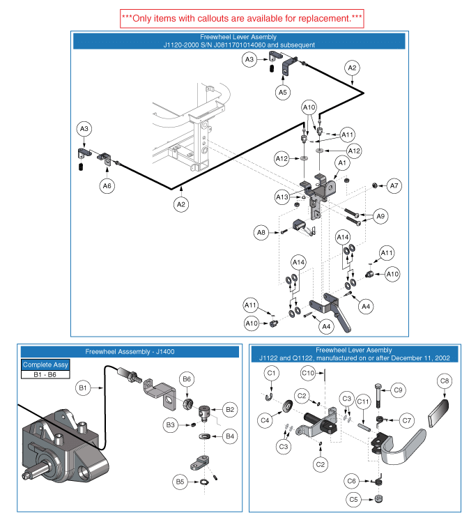 Jazzy 1122 - Motors / Freewheel - Freewheel Levers - E660 Motors