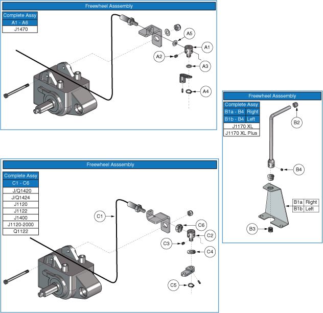 Jazzy 1122 - Motors / Freewheel - Freewheel Levers - E675 Motors