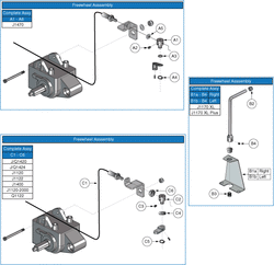 Jazzy 1122 - Motors / Freewheel - Freewheel Levers - E675 Motors