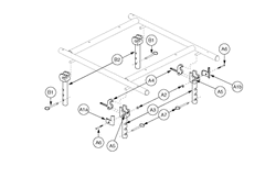 Jazzy 1122 - Seat Mounts / Interface - H- Frame