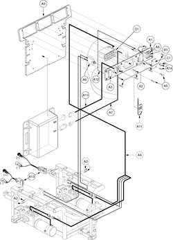 Jazzy 1122 - Electronics Tray / Modules - Pilot - No Power Seat Opt.