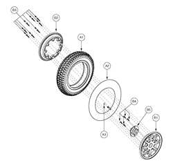 Jazzy 1122 - Drive Wheels - Pneumatic