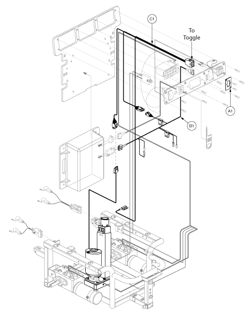 Jazzy 1122 - Electronics Tray / Modules - Vsi - Pwr. Elevating Seat