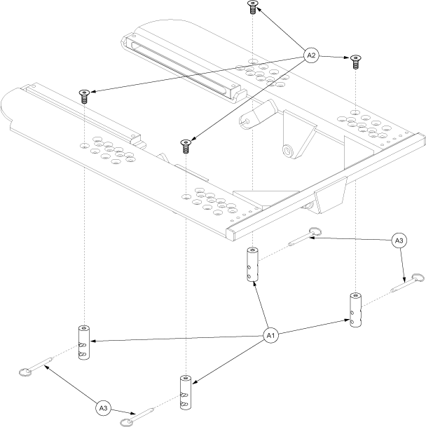 Jazzy 1122 - Seat Mounts / Interface - Tru- Balance Pwr. Positioning - Super Low Pwr. Tilt