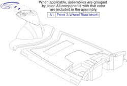 Go-Go Sport 3-Wheel (S73) - Shrouds - Front - Blue Inserts