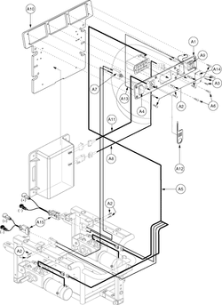 Jazzy 1122 - Electronics Tray / Modules - Vsi - No Power Seat Opt. - Units Manufactured W/ On Board Chargers