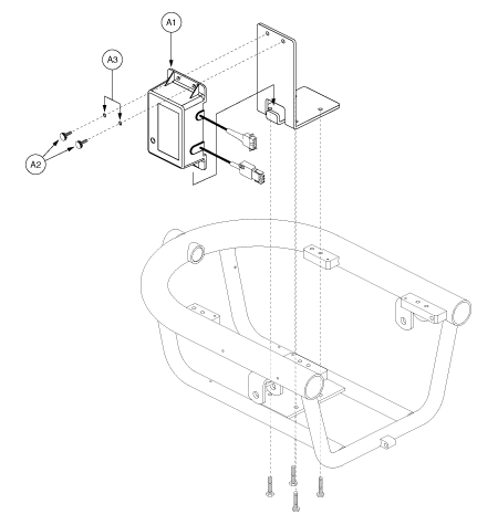 Jazzy 1143 Ultra - Battery Chargers - On Board - Actuator Mounted