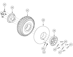 Jazzy 1143 Ultra - Drive Wheels - Pneumatic