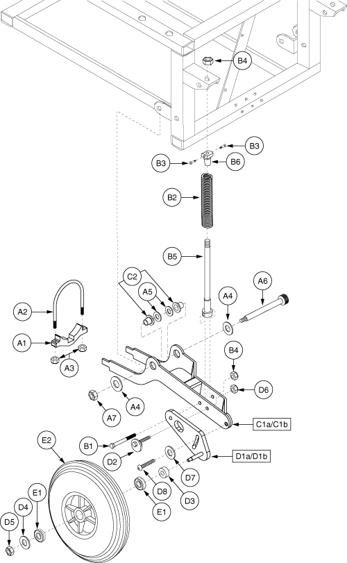 Jazzy 1170 XL - Anti -Tip