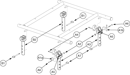 Jazzy 1170 XL - Towers / Mounts / Actuator - Jazzy 1170xl - H -Frame