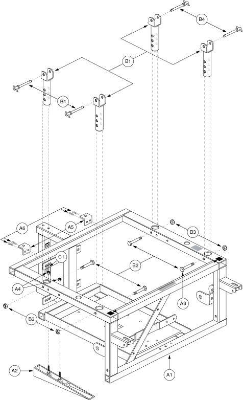 Jazzy 1170 XL - Main Frame - Jazzy 1170xl Plus