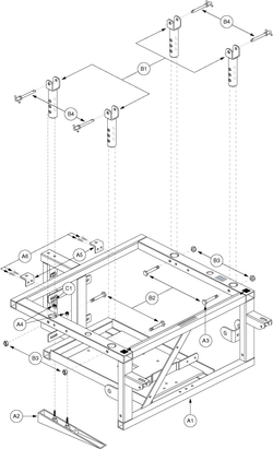 Jazzy 1170 XL - Main Frame - Jazzy 1170xl Plus