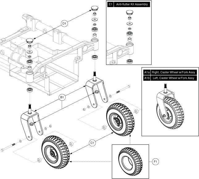 Jazzy 1450 - Casters