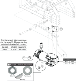 Jazzy 1450 - Motors - Hammer 2, Q- Logic