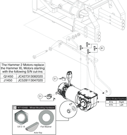 Jazzy 1450 - Motors - Hammer 2, Vr2