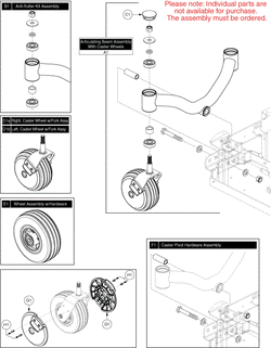 Jazzy 600 ES - Articulating Beam / Wheels