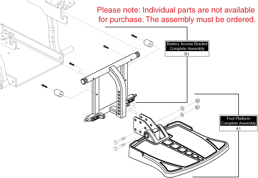 Jazzy 600 ES - Footrest Platform