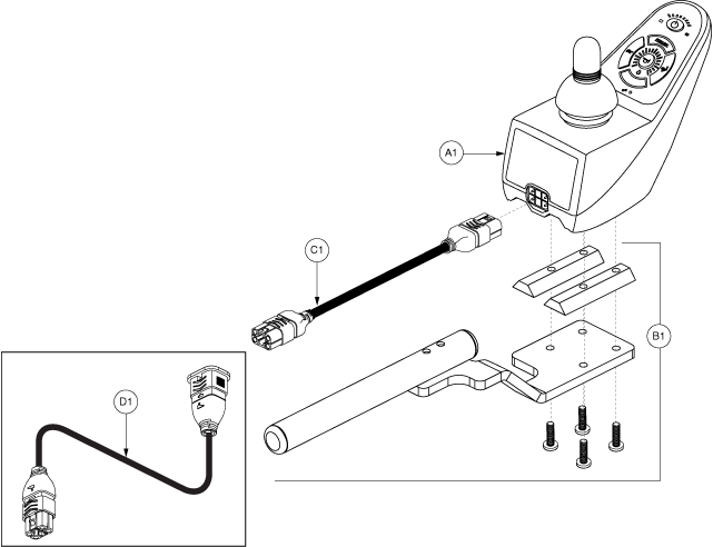 Jazzy 600 ES - Joystick / Master Controls - Joystick / Master Controls