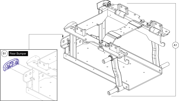 Jazzy 600 ES - Main Frame