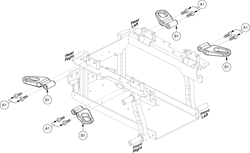 Jazzy 600 ES - Seat Mounts / Interface - Transit Loops