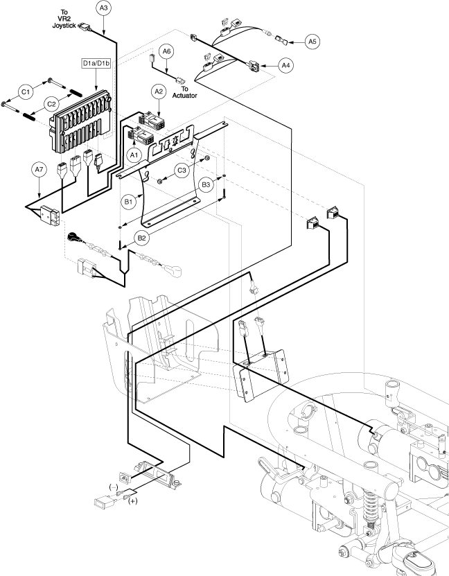 Jazzy 600 - Electronics / Modules - Vr2 - Tru- Balance Pwr. Positioning - Actr. Function Through Drive Ctrl., On Board Charger