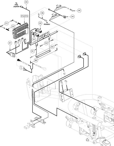 Jazzy 600 - Electronics / Modules - Vr2 - Tru- Balance Pwr. Positioning - Actr. Function Through Drive Ctrl., On Board Charger