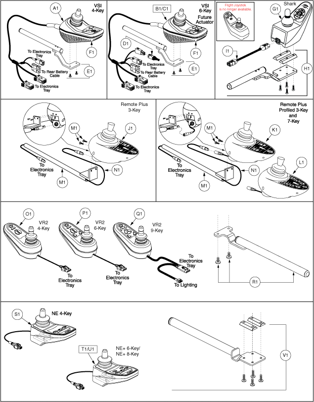 Jazzy 600 - Joystick / Master Controls - Joystick / Master Controls - Joystick / Master Controls, Standard