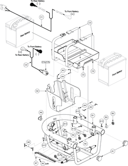 Jazzy 600 - Main Frame / Battery Tray - Main Frame