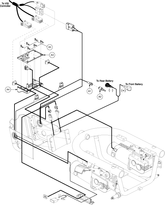 Jazzy 610 - Electronic (Utility) Tray - Vsi - Tru -Balance Pwr. Positioning - Actr. Function Through Drive Ctrl. Or Future Actr. Expansion