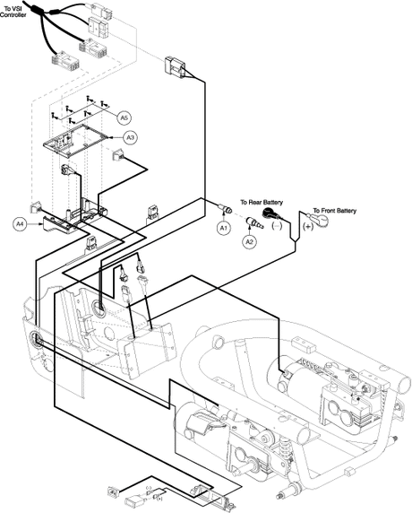 Jazzy 610 - Electronic (Utility) Tray - Vsi - Tru -Balance Pwr. Positioning - Actr. Function Through Drive Ctrl. Or Future Actr. Expansion