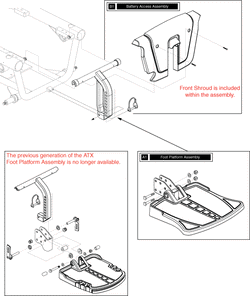 Jazzy 610 - Footrest Platform - Atx