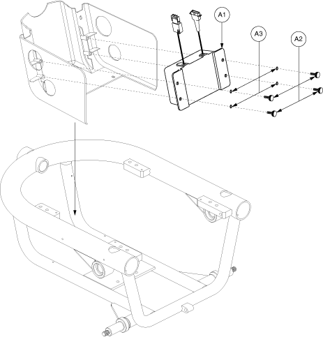 Jazzy 610 - Battery Charger - Belly Pan Mounted