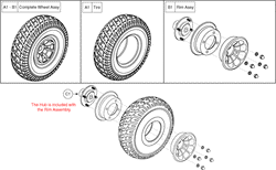 Jazzy 610 - Drive Wheels - Flat Free