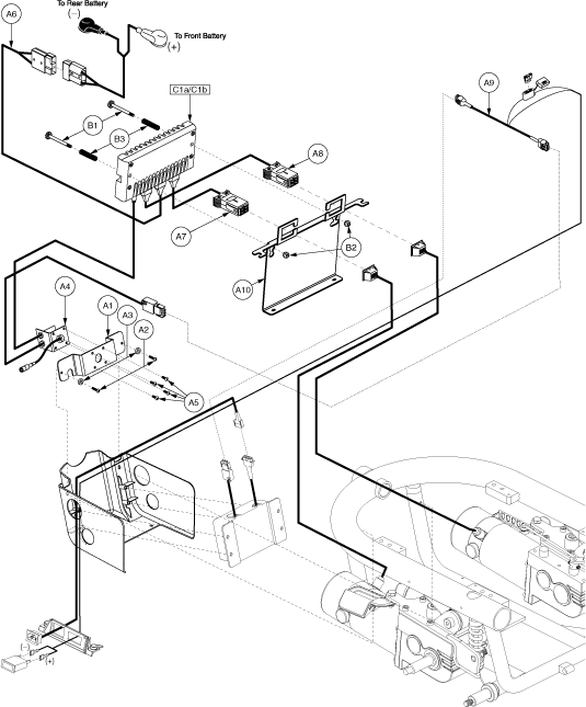 Jazzy 610 - Electronic (Utility) Tray - Remote Plus - No Power Seating