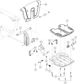 Jazzy 610 - Footrest Platform - Standard