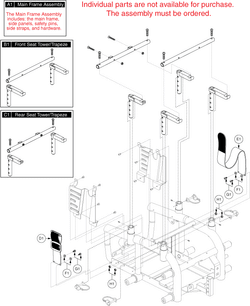 Jazzy 614 HD - Main Frame / Seat Interface