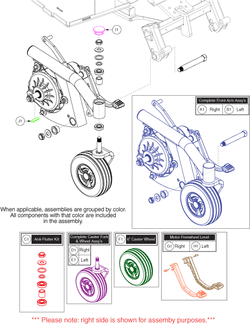 Jazzy Air 2 - Caster Arms / Motors