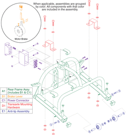 Go-Go Sport 4-Wheel (S74) - Frame Assemblies - Rear