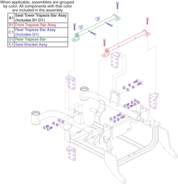 Jazzy Elite 14 - Towers / Seat Mounts