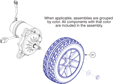 Jazzy Elite ES Portable - Drive Wheel