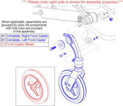 Jazzy Passport - Front Casters / Wheels