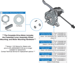 Jazzy Select 6 - Motors / Freewheel - Motors / Freewheel - Gc Electronics