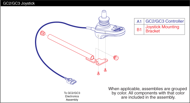 Jazzy Select 6 - Joystick (Master Controls) - Joystick (Master Controls) - Used On Or After The 267 Day Of 2008, J9226708001c30