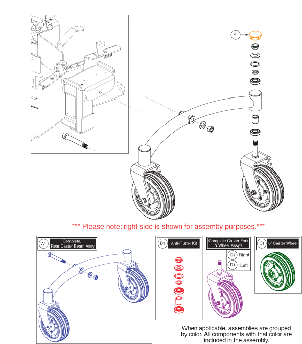 Jazzy Select 6 2.0 - Articulating Beam / Wheels