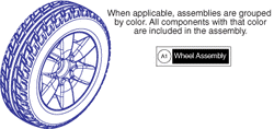 Jazzy Select 6 2.0 - Drive Wheels