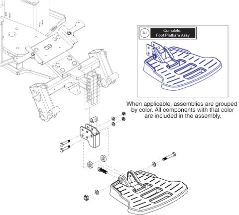 Jazzy Select 6 2.0 - Footrest Platform