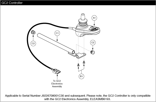 Jazzy Select 6 Ultra - Joysticks (Master Controls) - Gc 2, Units Manufactured On Or After Serial Number J9226708001c30