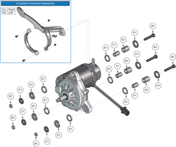 Jazzy Select 6 Ultra - Motors / Freewheel - V R2 Electronics - Mounting Hardware